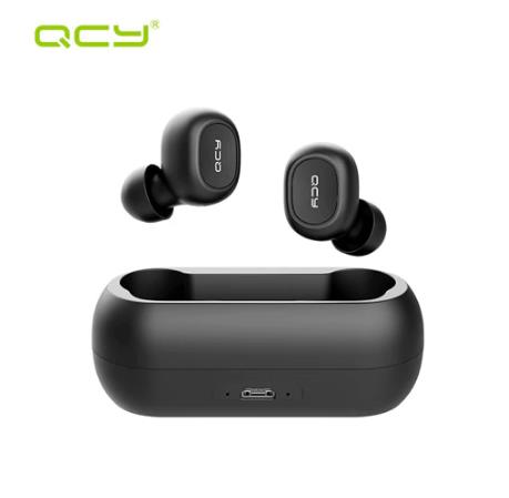QCY QS1 T1C Mini Dual V5.0 беспроводные наушники Bluetooth наушники 3D стерео звуковые наушники с двойным микрофоном и зарядным устройством купить выгодно на алиэкспресс