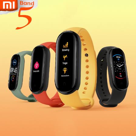 оформить PRESALE Xiaomi Mi Band 5 браслет для снятия стресса, для женщин, для здоровья, смарт-браслет, пульсометр, для сна, шаг, для плавания, спортивный монитор, приложение, Push Alarm