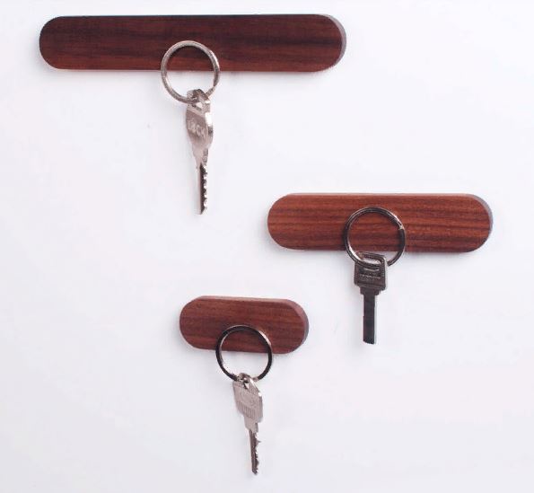 Деревянный держатель для ключей, настенный органайзер для хранения ключей, крепкая Магнитная вешалка для ключей, крючки для ключей, ключница на стене купить дешево на алиэкспресс