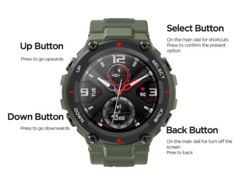купить на алиэкспресс Оригинальные Смарт-часы Amazfit T-rex, 5 АТМ, термостойкие, MIL-STD, умные часы с GPS/GLONASS AMOLED экраном для iOS, Android