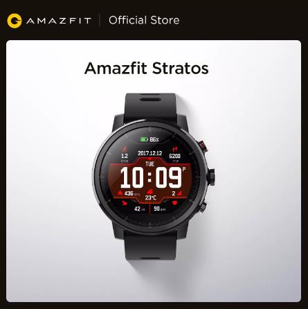 Оригинальный Amazfit Stratos Смарт-часы Bluetooth GPS подсчет калорий монитор сердца 50 м Водонепроницаемый для iOS и Android телефон