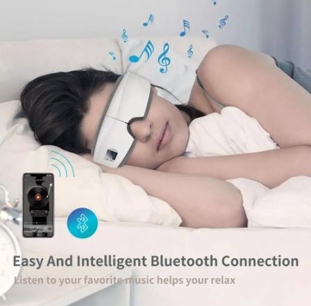 купить 4D умная подушка безопасности Вибрационный массажер для глаз Уход за глазами Instrumen Отопление Bluetooth Музыка снимает усталость и темные круги